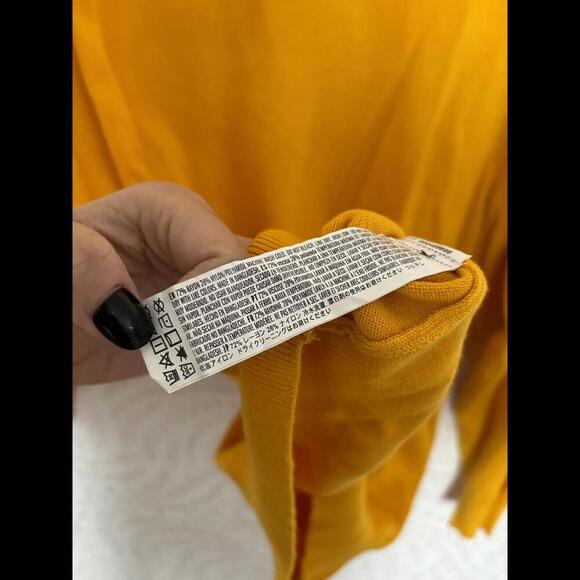 NWT Forever 21 Grand Prix Graphic Sweater - Mustard Yellow - Picture 6 of 6